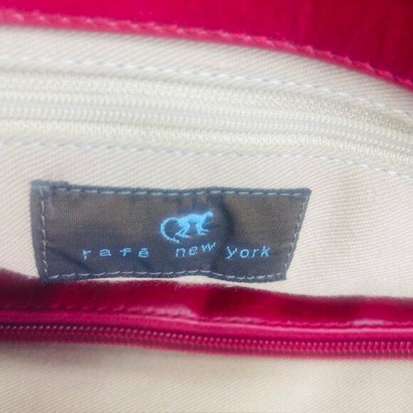 Rafe New York Tote Satchel Bag - Red Tan 16\